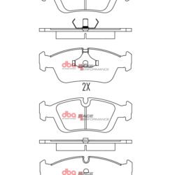 DBA Brake Pads Race Performance — Front Axle for BMW 3 Series (E36) 316 / 3 Series (E36) 318 – DB1224RP — brake part photo