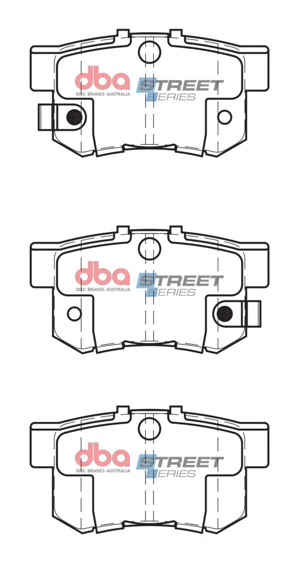 DBA Brake Pads Street Series Ceramic — Rear Axle for Honda Accord / CR-V Mk2 – DB1230SS — brake part photo