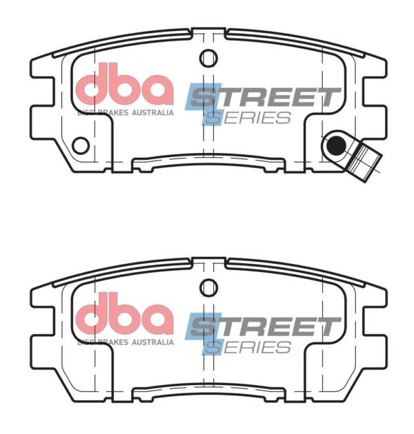 DBA Brake Pads Street Series Ceramic — Rear Axle for Mitsubishi Delica / L 400 – DB1231SS — brake part photo