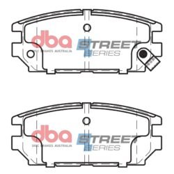 DBA Brake Pads Street Series Ceramic — Rear Axle for Mitsubishi Chariot / Galant – DB1238SS — brake part photo