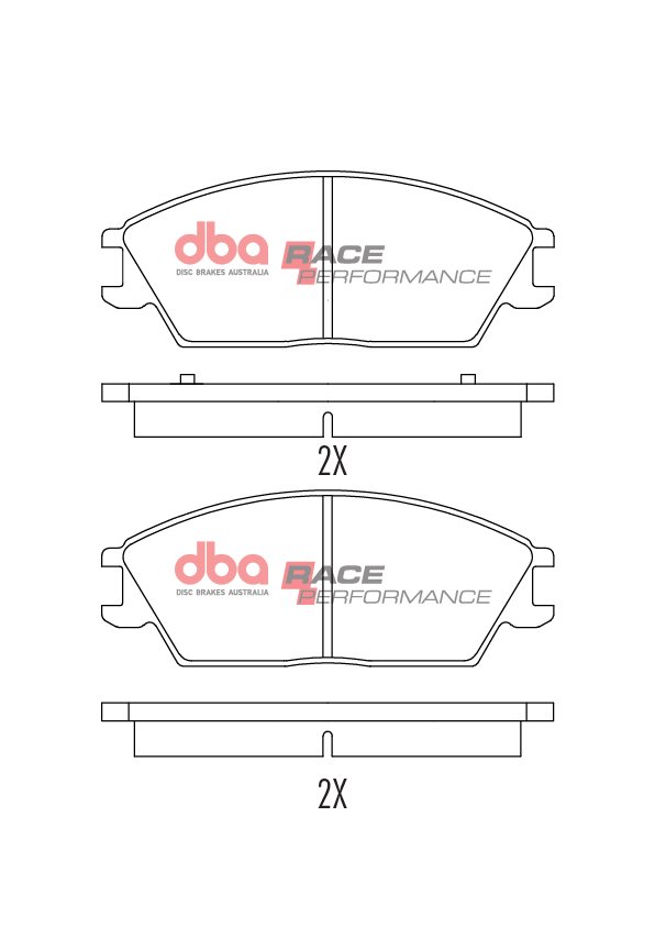 DBA Brake Pads Race Performance — Front Axle for Hyundai Accent / Getz – DB1252RP — brake part photo DBA Brake Pads Race Performance — Front Axle for Hyundai Accent / Getz – DB1252RP — brake part photo