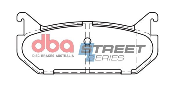 DBA Brake Pads Street Series Ceramic — Rear Axle for Ford Probe / Telstar – DB1254SS — brake part photo