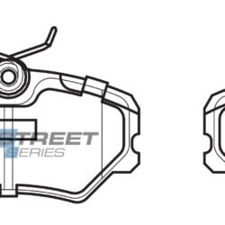DBA Brake Pads Street Series Ceramic — Front Axle for Citroen ZX / Peugeot 306 – DB1258SS — brake part photo