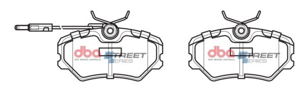 DBA Brake Pads Street Series Ceramic — Front Axle for Citroen ZX / Peugeot 306 – DB1258SS — brake part photo DBA Brake Pads Street Series Ceramic — Front Axle for Citroen ZX / Peugeot 306 – DB1258SS — brake part photo