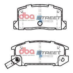 DBA Brake Pads Street Series Ceramic — Rear Axle for Toyota MR2 (Mk2) / MR2 (Mk2) SW20 – DB1260SS — brake part photo