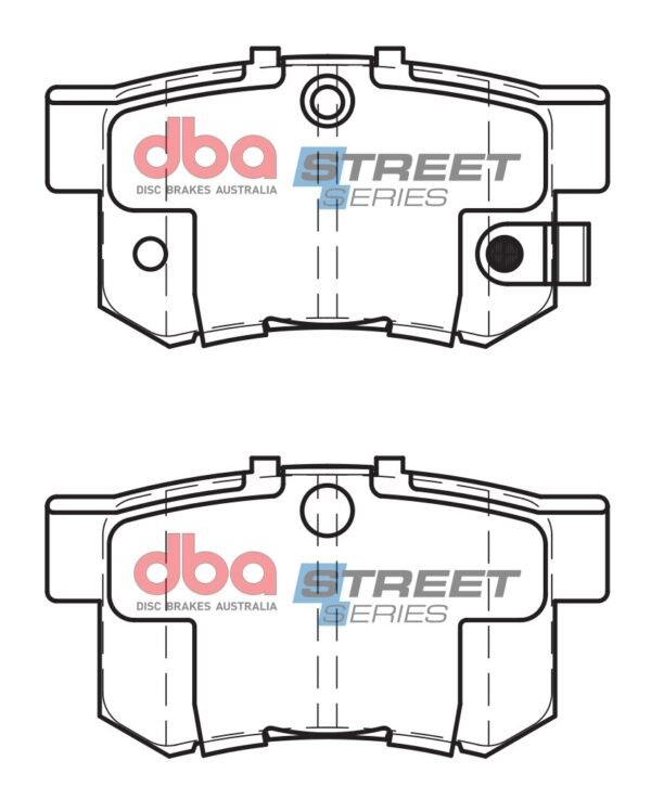 DBA Brake Pads Street Series Ceramic — Rear Axle for Fiat Sedici / Honda Accord – DB1265SS — brake part photo DBA Brake Pads Street Series Ceramic — Rear Axle for Fiat Sedici / Honda Accord – DB1265SS — brake part photo