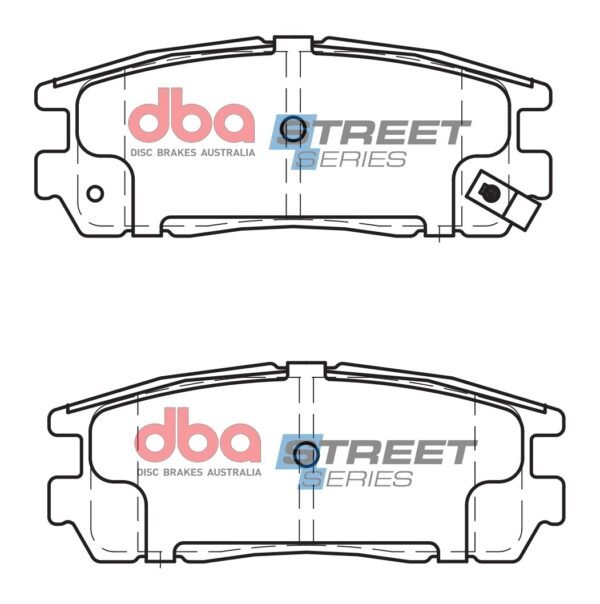 DBA Brake Pads Street Series Ceramic — Rear Axle for Holden (aust/nz) Rodeo R9 / Isuzu MU – DB1280SS — brake part photo