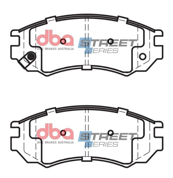 DBA Brake Pads Street Series Ceramic — Front Axle for Nissan 100NX / Almera – DB1281SS — brake part photo DBA Brake Pads Street Series Ceramic — Front Axle for Nissan 100NX / Almera – DB1281SS — brake part photo