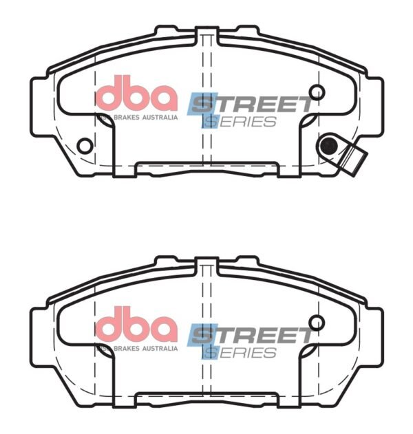 DBA Brake Pads Street Series Ceramic — Front Axle for Honda Integra (Not UK) DB6 / Integra (Not UK) DB7 – DB1292SS — brake part photo