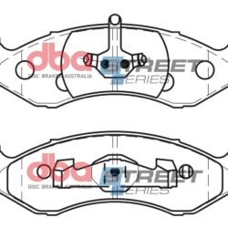 DBA Brake Pads Street Series Semi-metallic — Front Axle for Jeep Cherokee / Grand Cherokee – DB1311SS — brake part photo