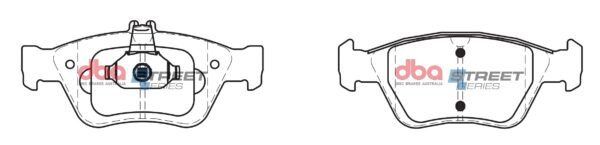 DBA Brake Pads Street Series Ceramic — Front Axle for Mercedes-Benz C-Class (W202) C200 K / C-Class (W202) C230 – DB1330SS — brake part photo DBA Brake Pads Street Series Ceramic — Front Axle for Mercedes-Benz C-Class (W202) C200 K / C-Class (W202) C230 – DB1330SS — brake part photo