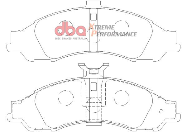 DBA Brake Pads Xtreme Performance — Front Axle for Chevrolet (m.east/s.africa) Caprice / (m.east/s.africa) Lumina – DB1331XP — brake part photo