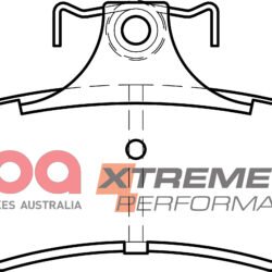 DBA Brake Pads Xtreme Performance — Rear Axle for Chevrolet (m.east/s.africa) Caprice / (m.east/s.africa) Lumina – DB1332XP — brake part photo