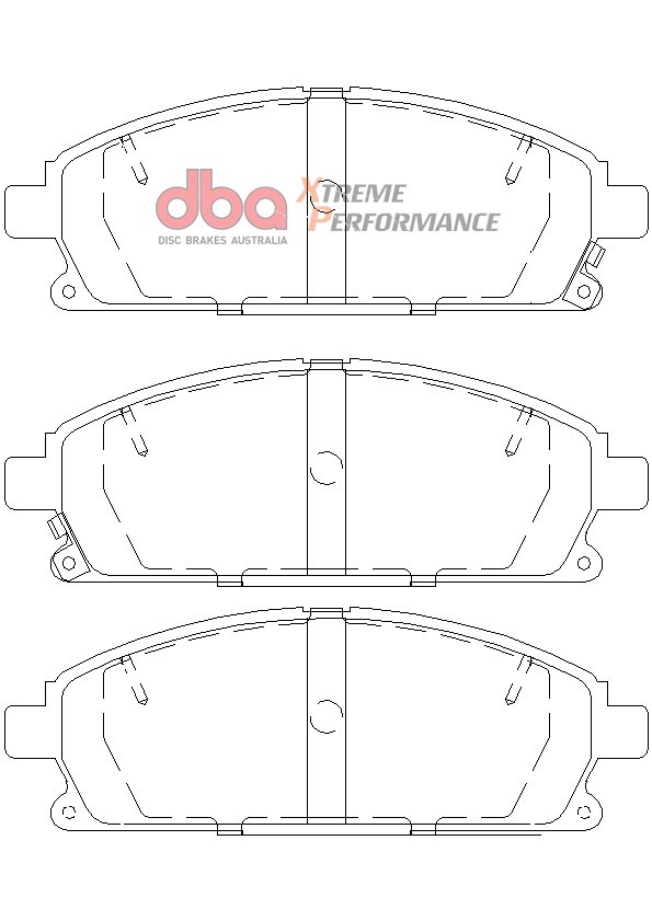 DBA Brake Pads Xtreme Performance — Front Axle for Nissan Elgrand E50 / Elgrand E51 – DB1333XP — brake part photo DBA Brake Pads Xtreme Performance — Front Axle for Nissan Elgrand E50 / Elgrand E51 – DB1333XP — brake part photo