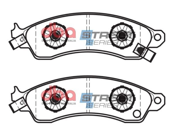 DBA Brake Pads Street Series Ceramic — Front Axle for Aston Martin V8 Coupe / Martin V8 Volante – DB1353SS — brake part photo