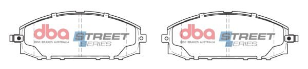 DBA Brake Pads Street Series Ceramic — Front Axle for Nissan Patrol Y61 – DB1361SS — brake part photo DBA Brake Pads Street Series Ceramic — Front Axle for Nissan Patrol Y61 – DB1361SS — brake part photo