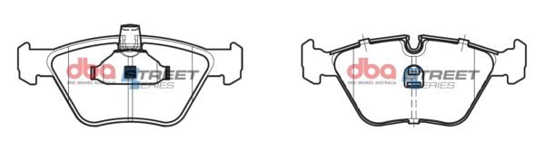 DBA Brake Pads Street Series Ceramic — Front Axle for BMW 3 Series (E46) 330 / 3 Series (X 4WD E46) 330 – DB1364SS — brake part photo