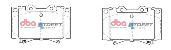 DBA Brake Pads Street Series Semi-metallic — Front Axle for Toyota Landcruiser 70 series / Landcruiser HDJ100 – DB1365SS — brake part photo DBA Brake Pads Street Series Semi-metallic — Front Axle for Toyota Landcruiser 70 series / Landcruiser HDJ100 – DB1365SS — brake part photo