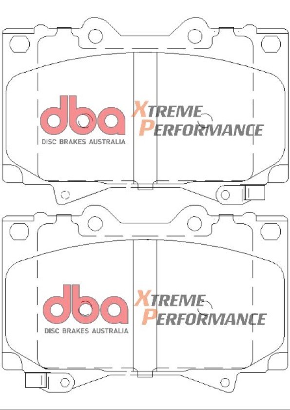 DBA Brake Pads Xtreme Performance ECE R90 certified — Front Axle for Toyota Landcruiser 70 series / Landcruiser HDJ100 – DB1365XP — brake part photo DBA Brake Pads Xtreme Performance ECE R90 certified — Front Axle for Toyota Landcruiser 70 series / Landcruiser HDJ100 – DB1365XP — brake part photo