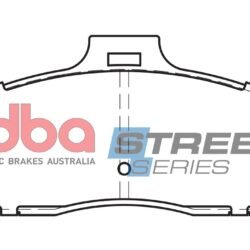 DBA Brake Pads Street Series Ceramic — Front Axle for Ford Ranger / Mazda B2500 Pick Up – DB1366SS — brake part photo