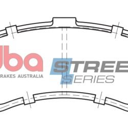 DBA Brake Pads Street Series Ceramic — Front Axle for Ford Fairmont AU / Falcon AU – DB1375SS — brake part photo
