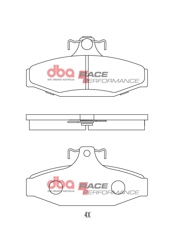 DBA Brake Pads Race Performance — Rear Axle for Ford Fairlane AU / Fairlane BA – DB1376RP — brake part photo DBA Brake Pads Race Performance — Rear Axle for Ford Fairlane AU / Fairlane BA – DB1376RP — brake part photo