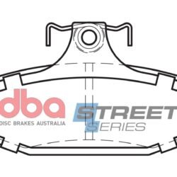 DBA Brake Pads Street Series Ceramic — Rear Axle for Ford Fairlane AU / Fairlane BA – DB1376SS — brake part photo