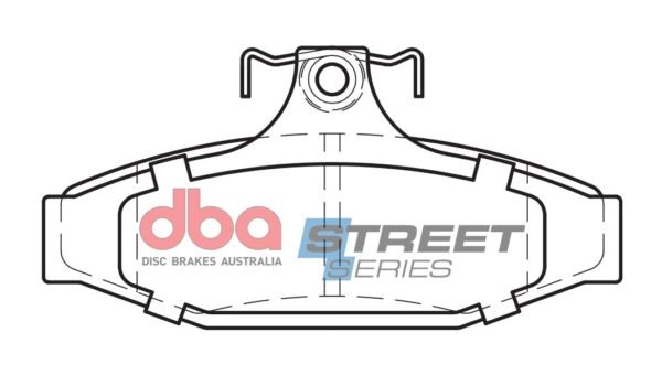 DBA Brake Pads Street Series Ceramic — Rear Axle for Ford Fairlane AU / Fairlane BA – DB1376SS — brake part photo
