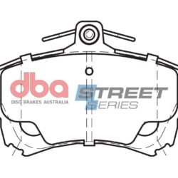 DBA Brake Pads Street Series Ceramic — Front Axle for Mitsubishi Carisma / Colt – DB1381SS — brake part photo