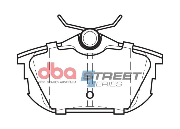 DBA Brake Pads Street Series Ceramic — Rear Axle for Mitsubishi Carisma / Colt – DB1382SS — brake part photo