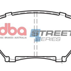 DBA Brake Pads Street Series Ceramic — Front Axle for Mazda MX5 (Mk2) (NB) Sport – DB1386SS — brake part photo