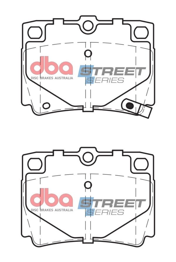 DBA Brake Pads Street Series Ceramic — Rear Axle for Mitsubishi Challenger / Shogun Sport – DB1390SS — brake part photo