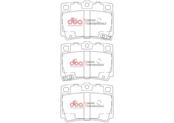 DBA Brake Pads Xtreme Performance — Rear Axle for Mitsubishi Challenger / Shogun Sport – DB1390XP — brake part photo DBA Brake Pads Xtreme Performance — Rear Axle for Mitsubishi Challenger / Shogun Sport – DB1390XP — brake part photo