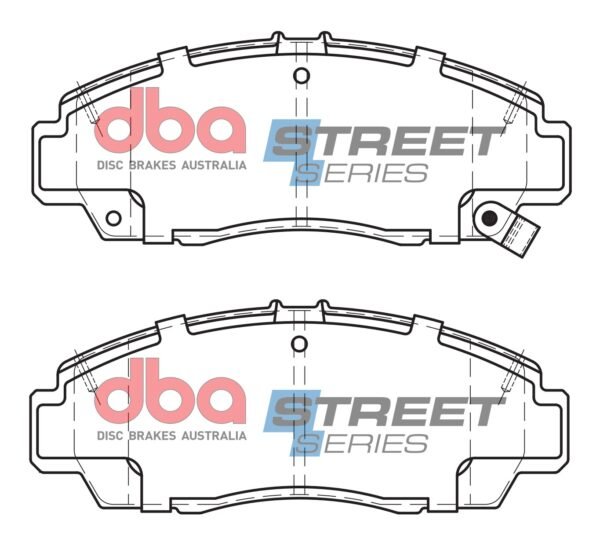 DBA Brake Pads Street Series Ceramic — Front Axle for Honda Accord / Civic (7th Gen) EV1 – DB1393SS — brake part photo DBA Brake Pads Street Series Ceramic — Front Axle for Honda Accord / Civic (7th Gen) EV1 – DB1393SS — brake part photo
