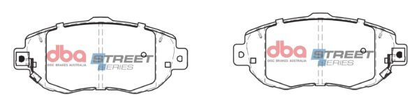 DBA Brake Pads Street Series Ceramic — Front Axle for Lexus Aristo / GS300 – DB1395SS — brake part photo DBA Brake Pads Street Series Ceramic — Front Axle for Lexus Aristo / GS300 – DB1395SS — brake part photo