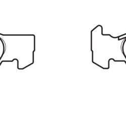 DBA Brake Pads Street Series Ceramic — Front Axle for Chrysler Crossfire / Mercedes-Benz CLK (C208) CLK200 Convertible – DB1403SS — brake part photo