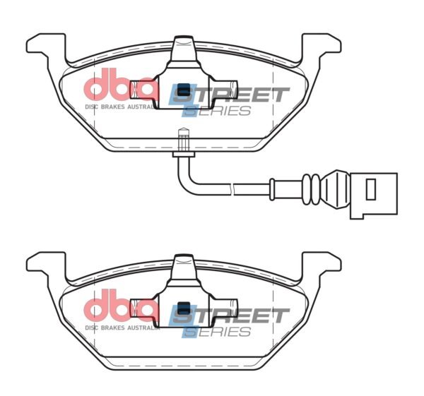 DBA Brake Pads Street Series Ceramic — Front Axle for Audi A1 8X / A1 GB – DB1405SS — brake part photo DBA Brake Pads Street Series Ceramic — Front Axle for Audi A1 8X / A1 GB – DB1405SS — brake part photo