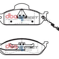 DBA Brake Pads Street Series Ceramic — Front Axle for Mercedes-Benz M-Class (W163) ML230 / M-Class (W163) ML270 – DB1406SS — brake part photo