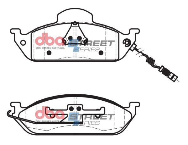 DBA Brake Pads Street Series Ceramic — Front Axle for Mercedes-Benz M-Class (W163) ML230 / M-Class (W163) ML270 – DB1406SS — brake part photo DBA Brake Pads Street Series Ceramic — Front Axle for Mercedes-Benz M-Class (W163) ML230 / M-Class (W163) ML270 – DB1406SS — brake part photo