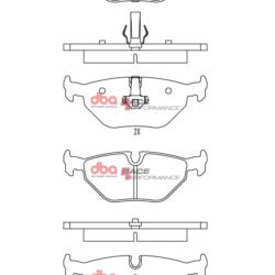DBA Brake Pads Race Performance — Rear Axle for BMW 3 Series (E46) 316 / 3 Series (E46) 318 – DB1415RP — brake part photo