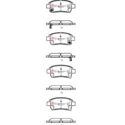 DBA Brake Pads Toyota Prius Hybrid 1997 - 2009 F — Front Axle for Toyota Celica ZZT230 / MR2 (Mk3) – DB1422SSEV — brake part photo