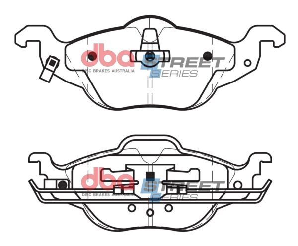 DBA Brake Pads Street Series Ceramic — Front Axle for Holden (aust/nz) Astra / Opel Astra (G) – DB1424SS — brake part photo