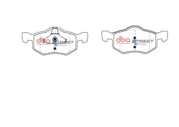 DBA Brake Pads Street Series Ceramic — Front Axle for Ford Maverick / Mazda Tribute – DB1426SS — brake part photo DBA Brake Pads Street Series Ceramic — Front Axle for Ford Maverick / Mazda Tribute – DB1426SS — brake part photo