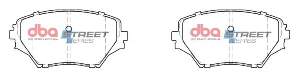 DBA Brake Pads Street Series Ceramic — Front Axle for Toyota Rav 4 – DB1432SS — brake part photo