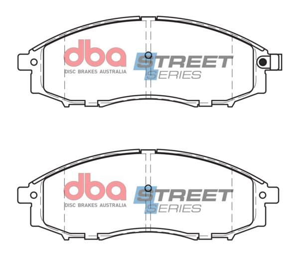 DBA Brake Pads Street Series Ceramic — Front Axle for Nissan NP300 D40 / Navara D22 – DB1439SS — brake part photo