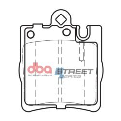 DBA Brake Pads Street Series Ceramic — Rear Axle for Mercedes-Benz C-Class (W203) / C-Class (W203) C200 K – DB1457SS — brake part photo