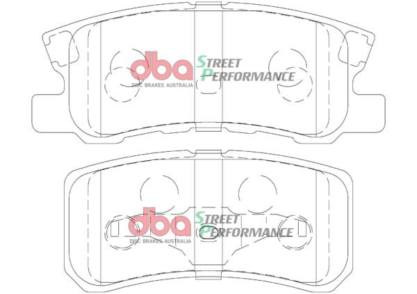 DBA Brake Pads Street Performance — Rear Axle for Chrysler Sebring / Citroen C-Crosser – DB1464SP — brake part photo DBA Brake Pads Street Performance — Rear Axle for Chrysler Sebring / Citroen C-Crosser – DB1464SP — brake part photo