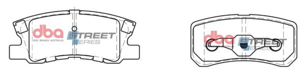 DBA Brake Pads Street Series Ceramic — Rear Axle for Chrysler Sebring / Citroen C-Crosser – DB1464SS — brake part photo DBA Brake Pads Street Series Ceramic — Rear Axle for Chrysler Sebring / Citroen C-Crosser – DB1464SS — brake part photo