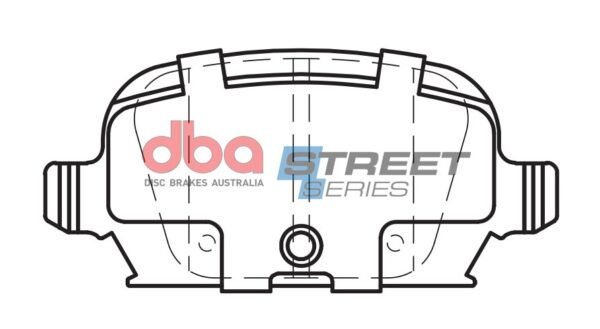 DBA Brake Pads Street Series Ceramic — Rear Axle for Holden (aust/nz) Barina C / Opel Corsa (C) – DB1472SS — brake part photo