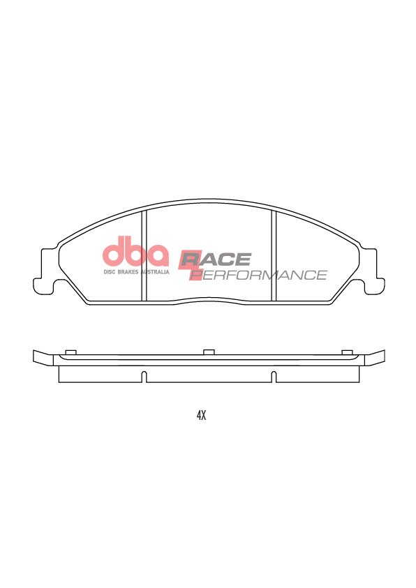 DBA Brake Pads Race Performance — Front Axle for Ford Fairlane BA / Fairlane BA 11 – DB1473RP — brake part photo DBA Brake Pads Race Performance — Front Axle for Ford Fairlane BA / Fairlane BA 11 – DB1473RP — brake part photo